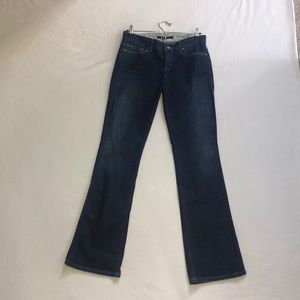 Joe Jean’s Wide-bottom Dark Blue Denim Jeans